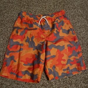 Boys Lands End Swim trunks size large 10-12